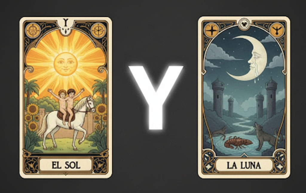 El Sol y La Luna tarot