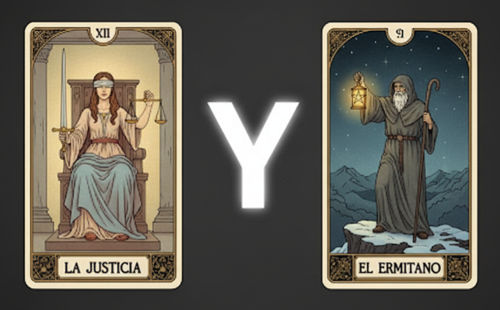 la sacerdotisa y el ermitaño tarot