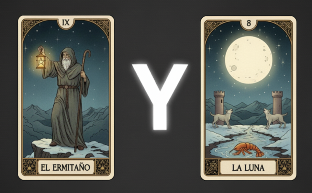 el ermitaño y la luna tarot