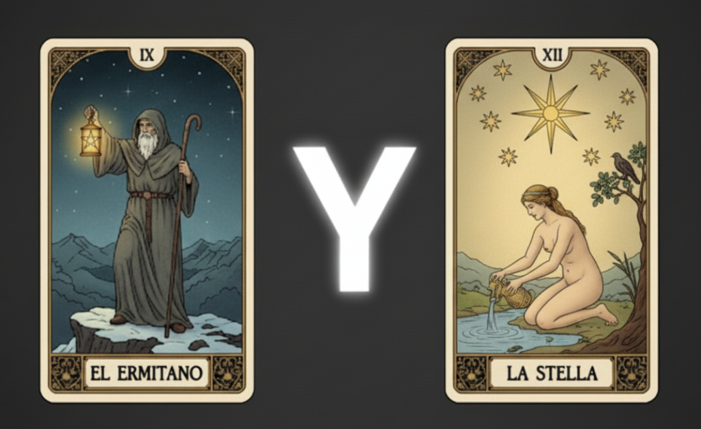 El ermitaño y la estrella tarot