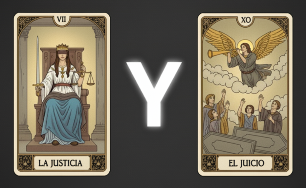 la justicia y el juicio tarot