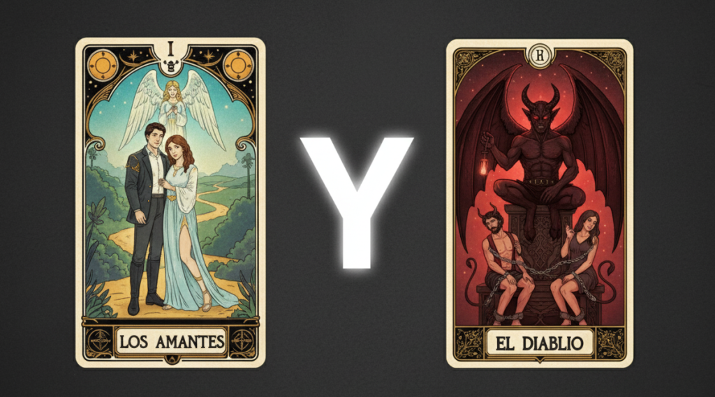 los amantes y el diablo tarot