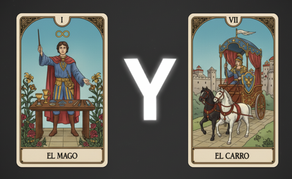 EL MAGO Y EL CARRO SIGNIFICADO EN EL TAROT