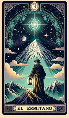 Arcano El Ermitaño Tarot Gratis